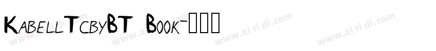 KabellTcbyBT Book字体转换